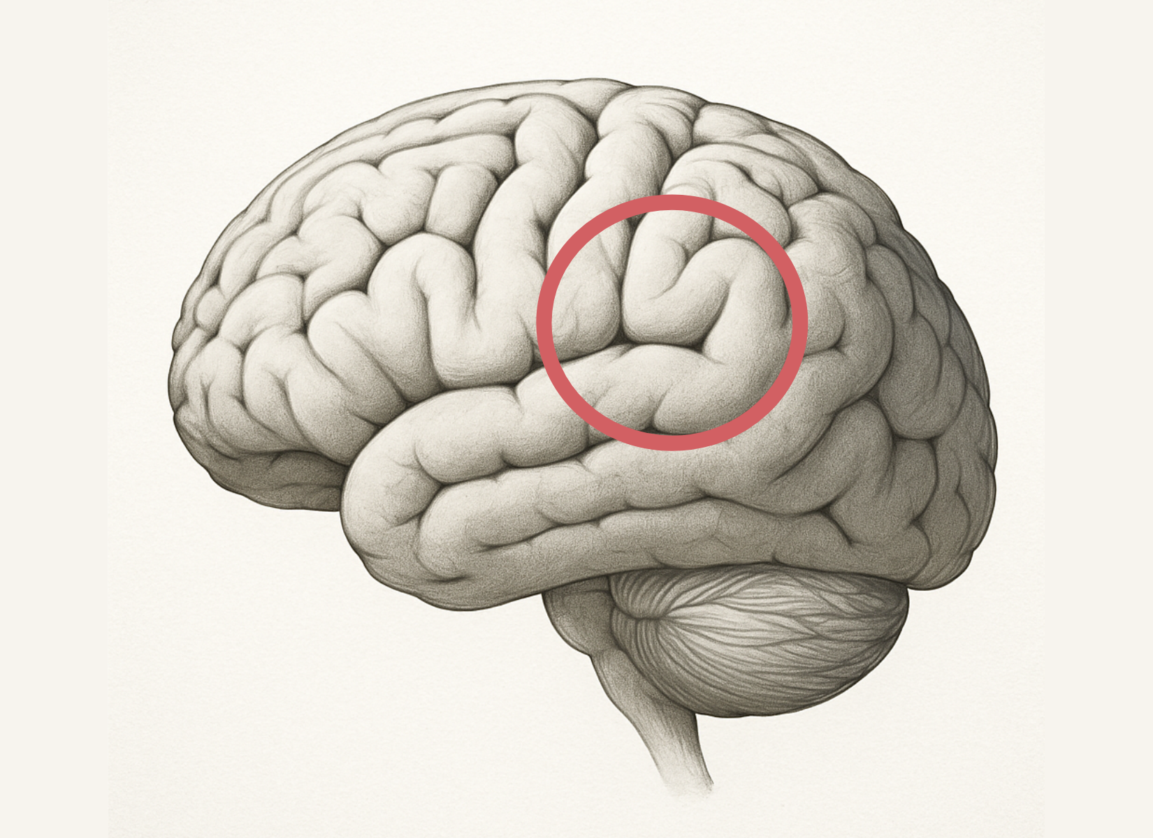 Brain image showing the part of the brain effected by logopenic PPA
